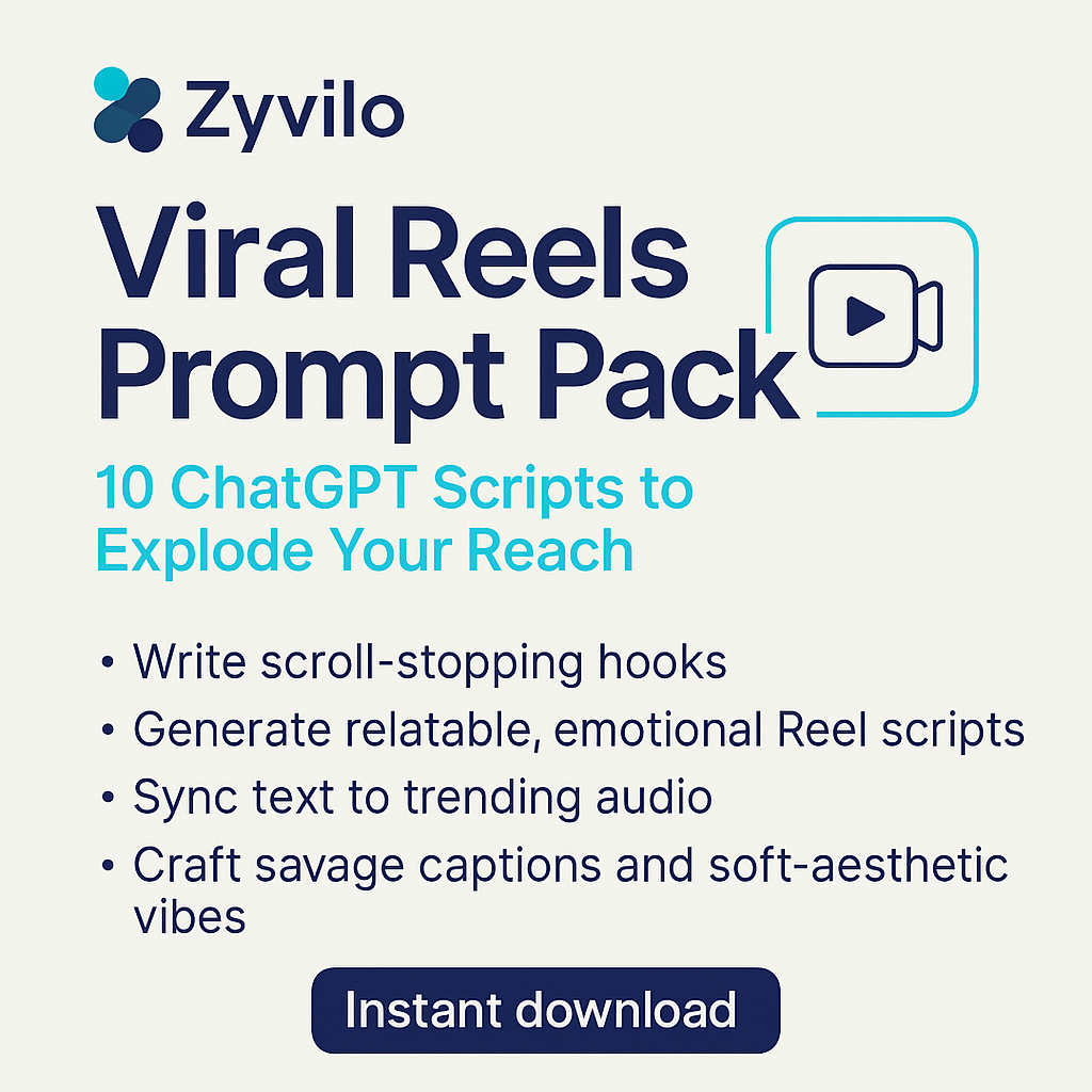 Viral Reels Prompt Pack – 10 ChatGPT Scripts to Explode Your Instagram Reach