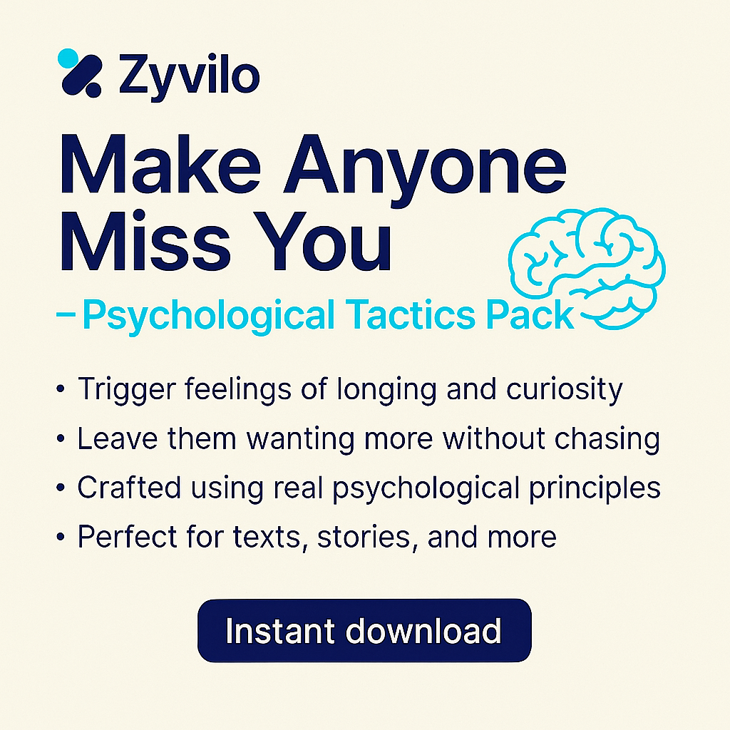 Make Anyone Miss You – Psychological Tactics Pack
