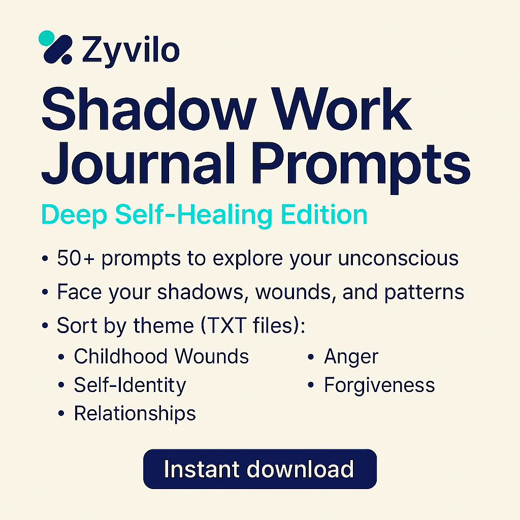 Shadow Work Journal Prompts – Deep Self-Healing Edition
